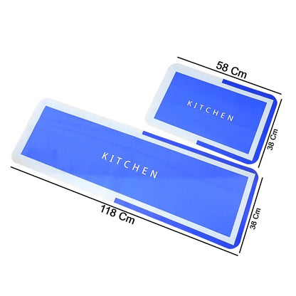 Premium Anti-Slip Kitchen Floor Mat  (1 Set)