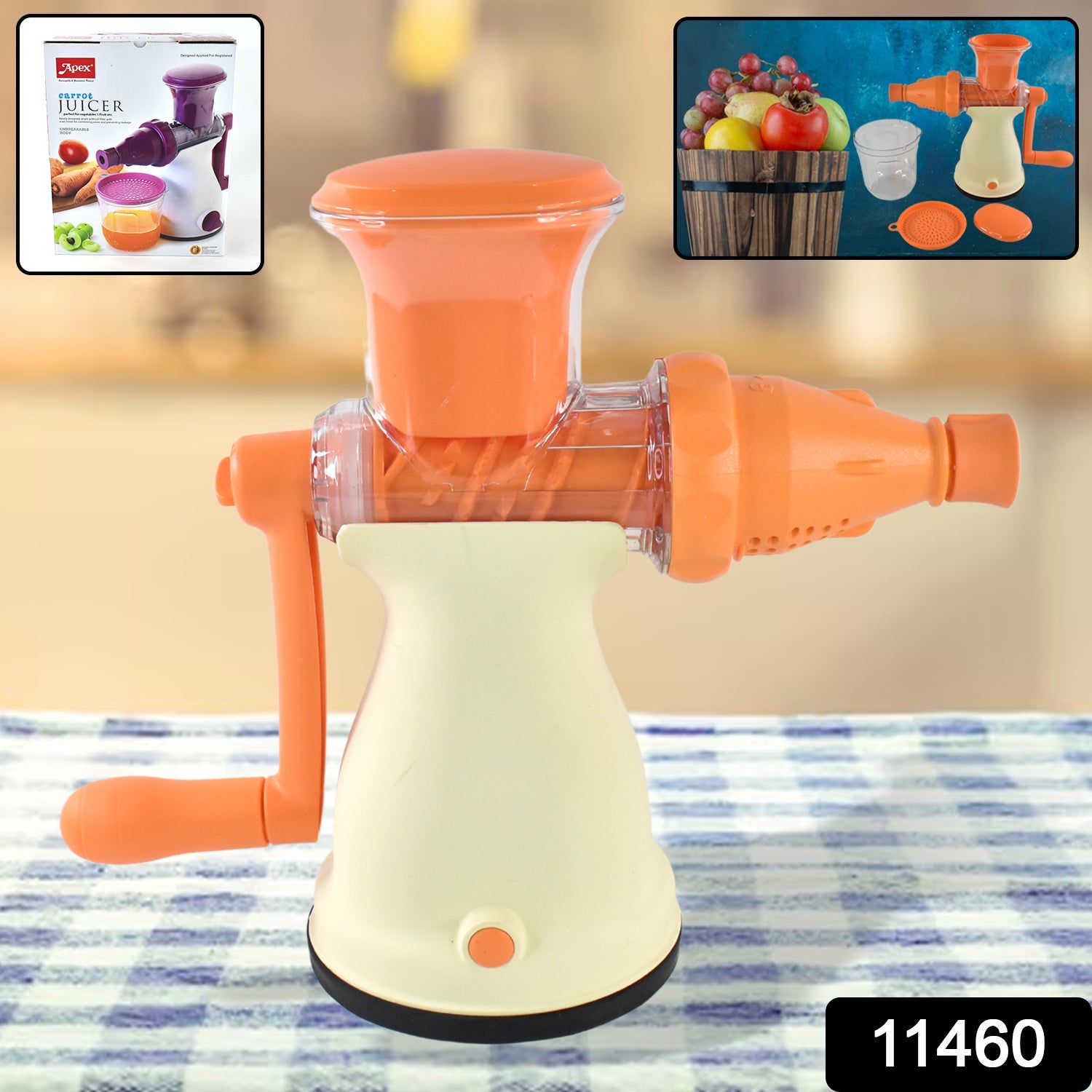 Apex manual juicer for vegetables and fruits