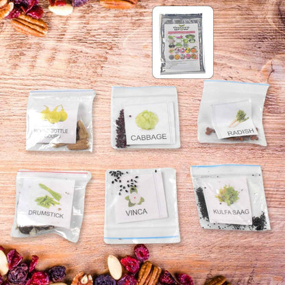 20 Varieties of Vegetable & Flower Seeds Combo (1 Pkt. / 20 Varieties)