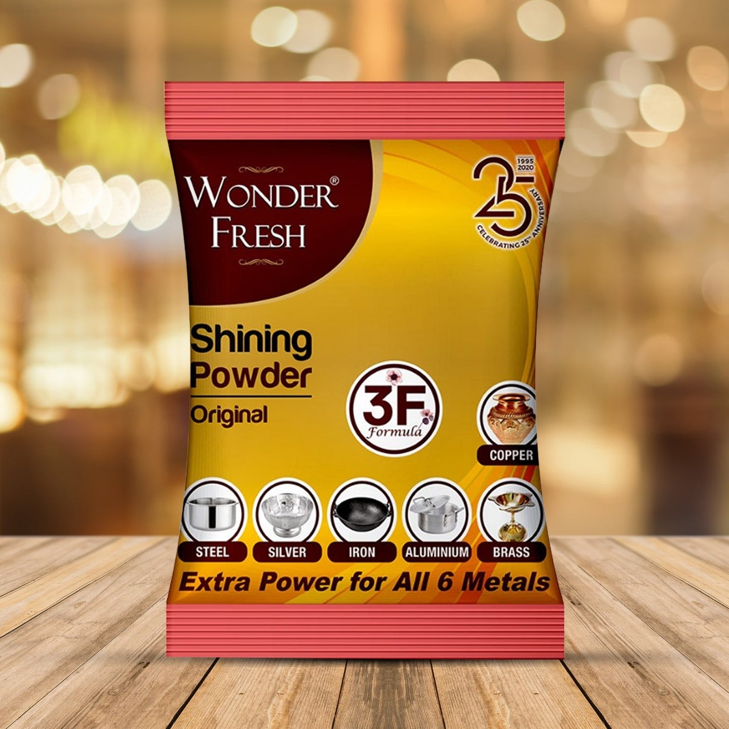 Shining Powder Cleans Polishes Copper Brass Silver Aluminum Iron Steel Removes 200 GM