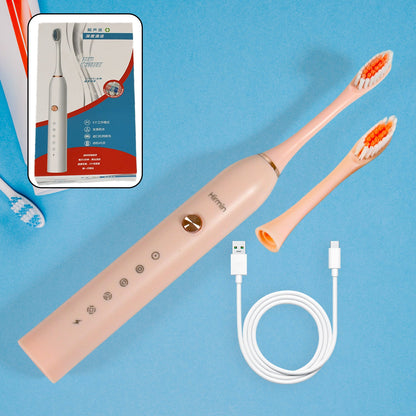 Electric Toothbrush for Adults & Teens – Deep Cleaning with Extra Brush Heads