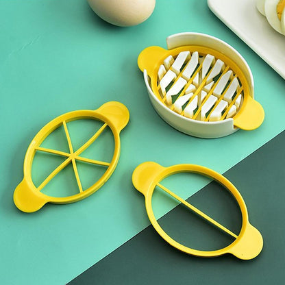 Egg Slicer, 3 in 1 Boiled Egg Slicer, Egg Slicer Restaurant Kitchen Tool (1 Pc)