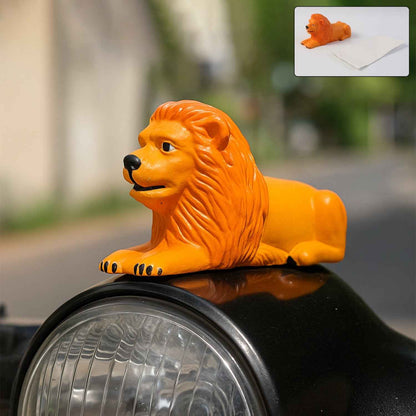 Premium Oranje Plak Leeuw Lion Car Dashboard Toy (1 Pc)