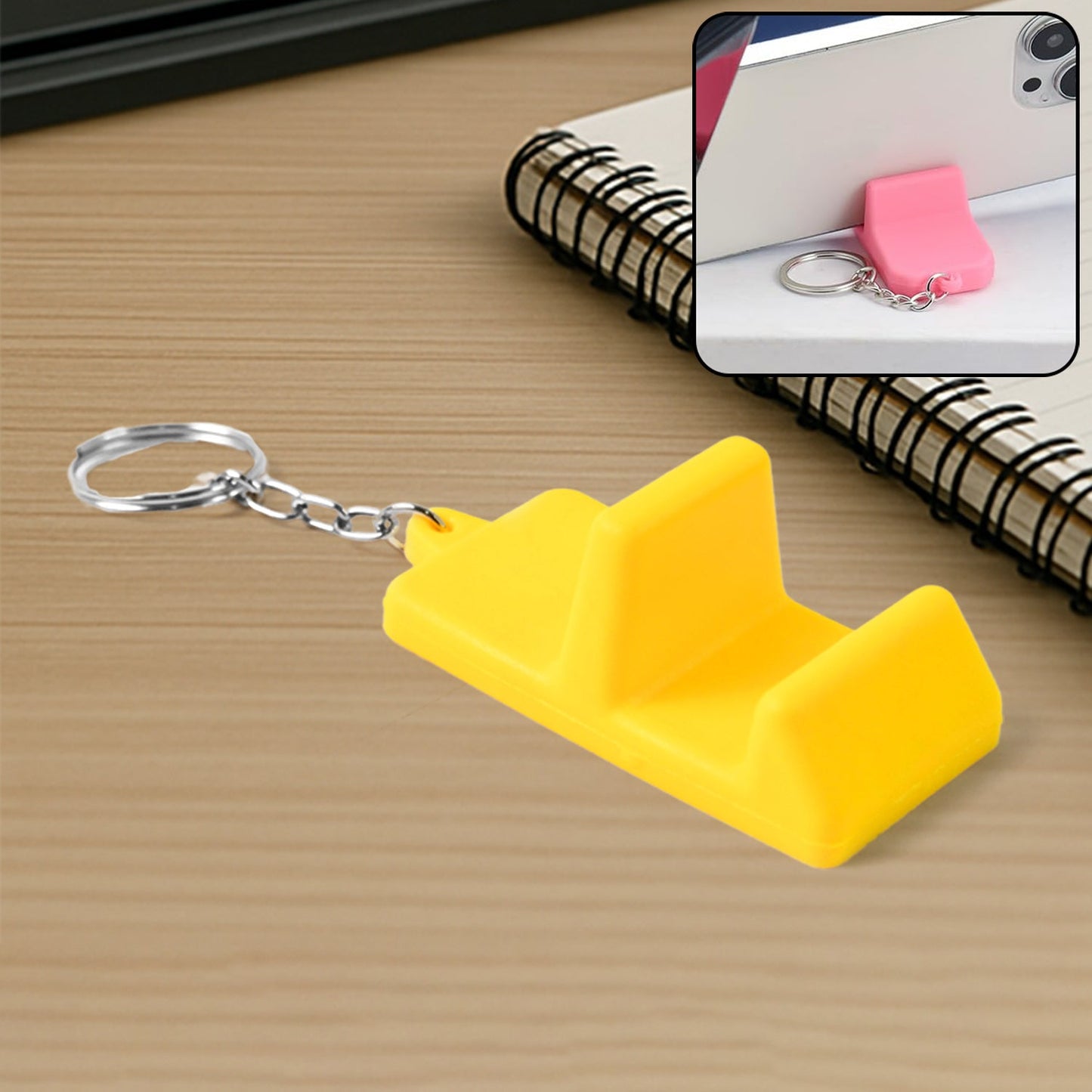 2 in 1 Keychain with Mobile Holder 