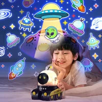 Robot star projection lamp