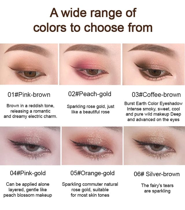 02#Peach-gold AJAJ Gradient Dual Color Eyeshadow Stick Zaavio®