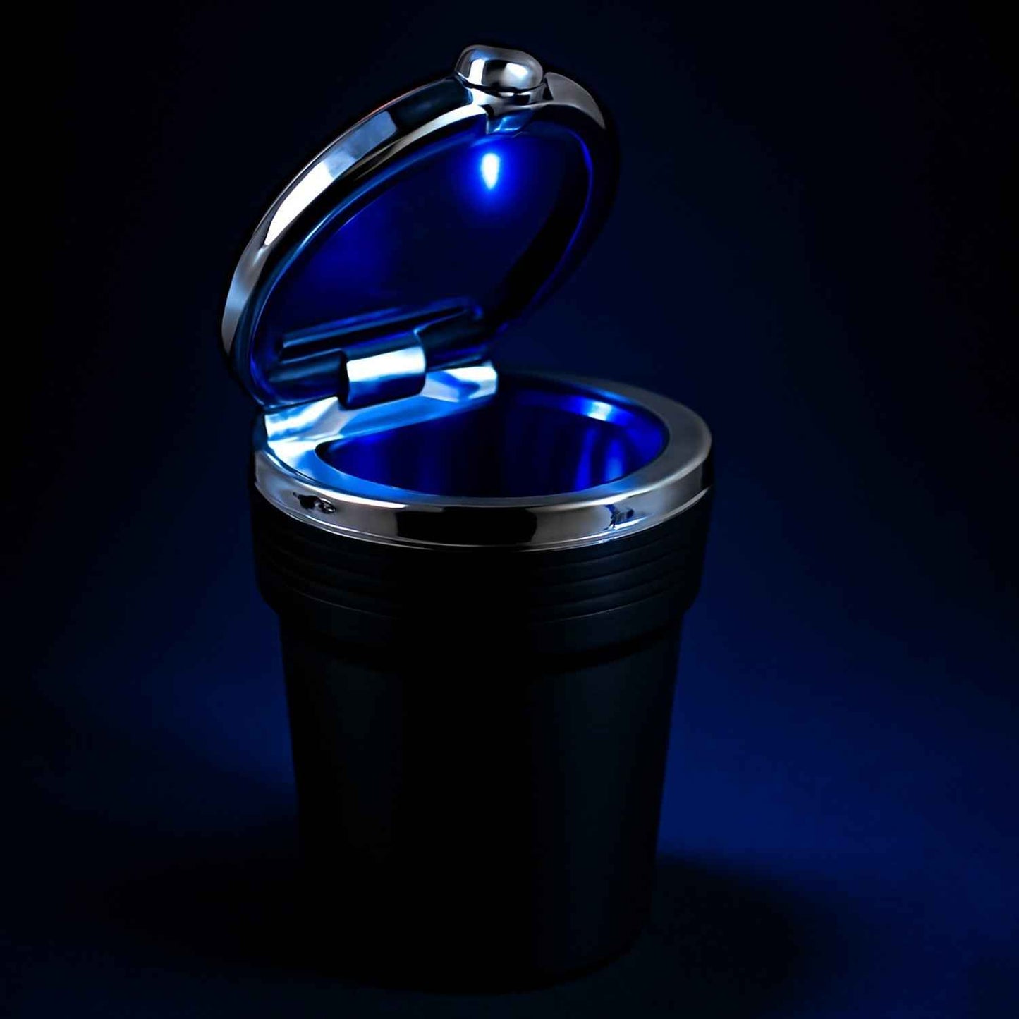 Premium LED Illuminated Portable Car Ashtray with Lid (1 Pc)