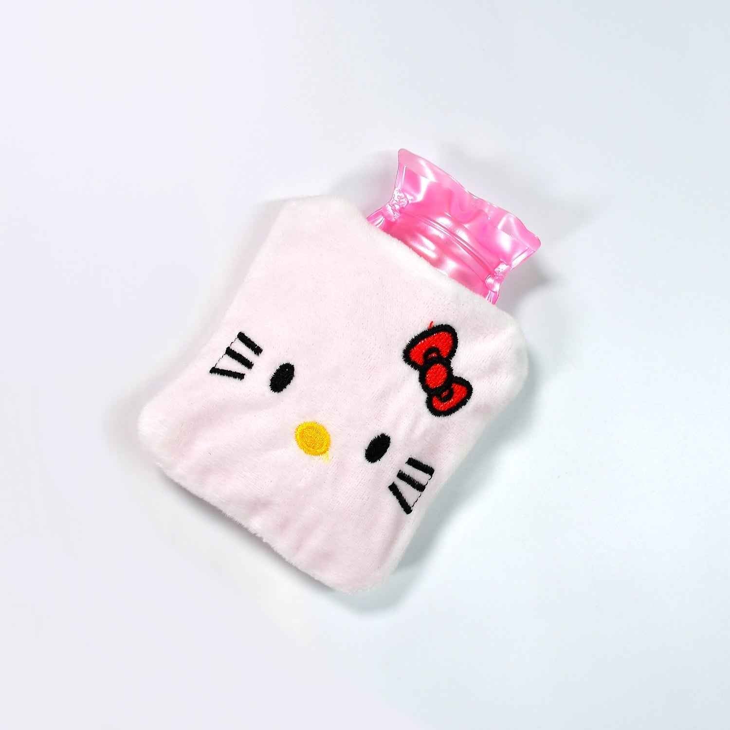 White Hello Kitty Small Hot Water Bag – Pain Relief for Neck, Shoulder, Hand & Feet, Menstrual Cramps Warmer