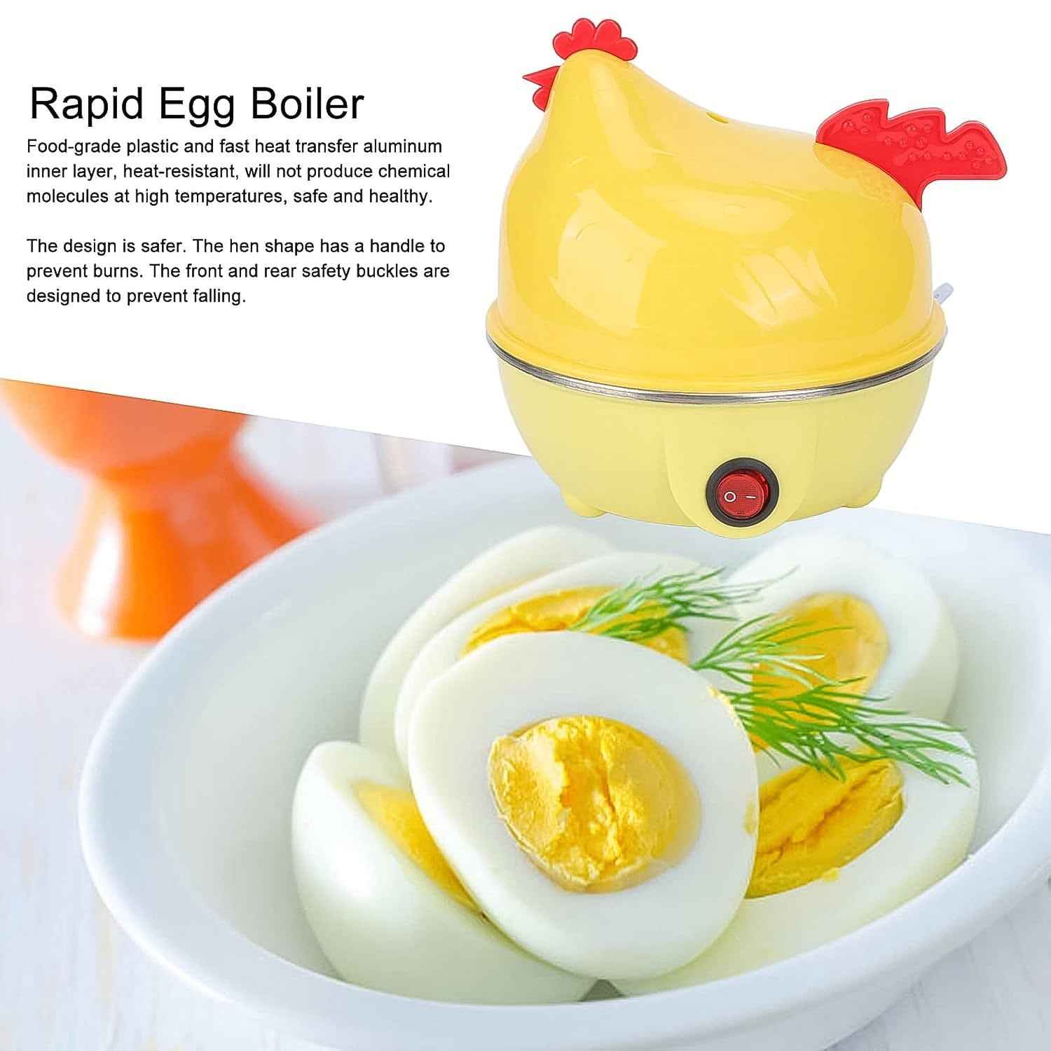 Electric Egg Boiler, Chicken Shaped Egg Kettle / Cooker (1 Pc)