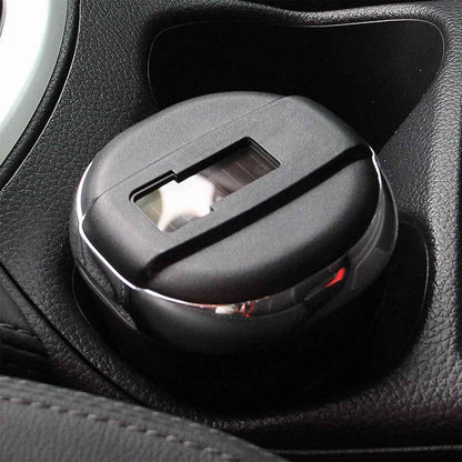 Solar Powered LED Car Ashtray with Flip Lid (1 Pc)