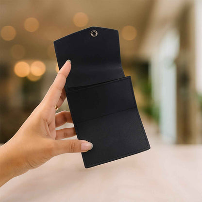 Premium Compact Multi-Card Wallet with Secure Snap Closure