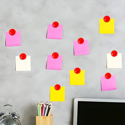 Red Board Magnets Circular Plastic Buttons (1 Pc)