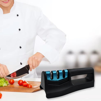 Kitchen Knife Sharpener – Handheld Chefs & Serrated (1 Pc, Chopper Not Included)