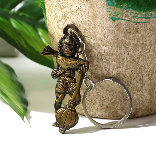 Elegant Lord Hanuman Metal Keychain (1 Pc)