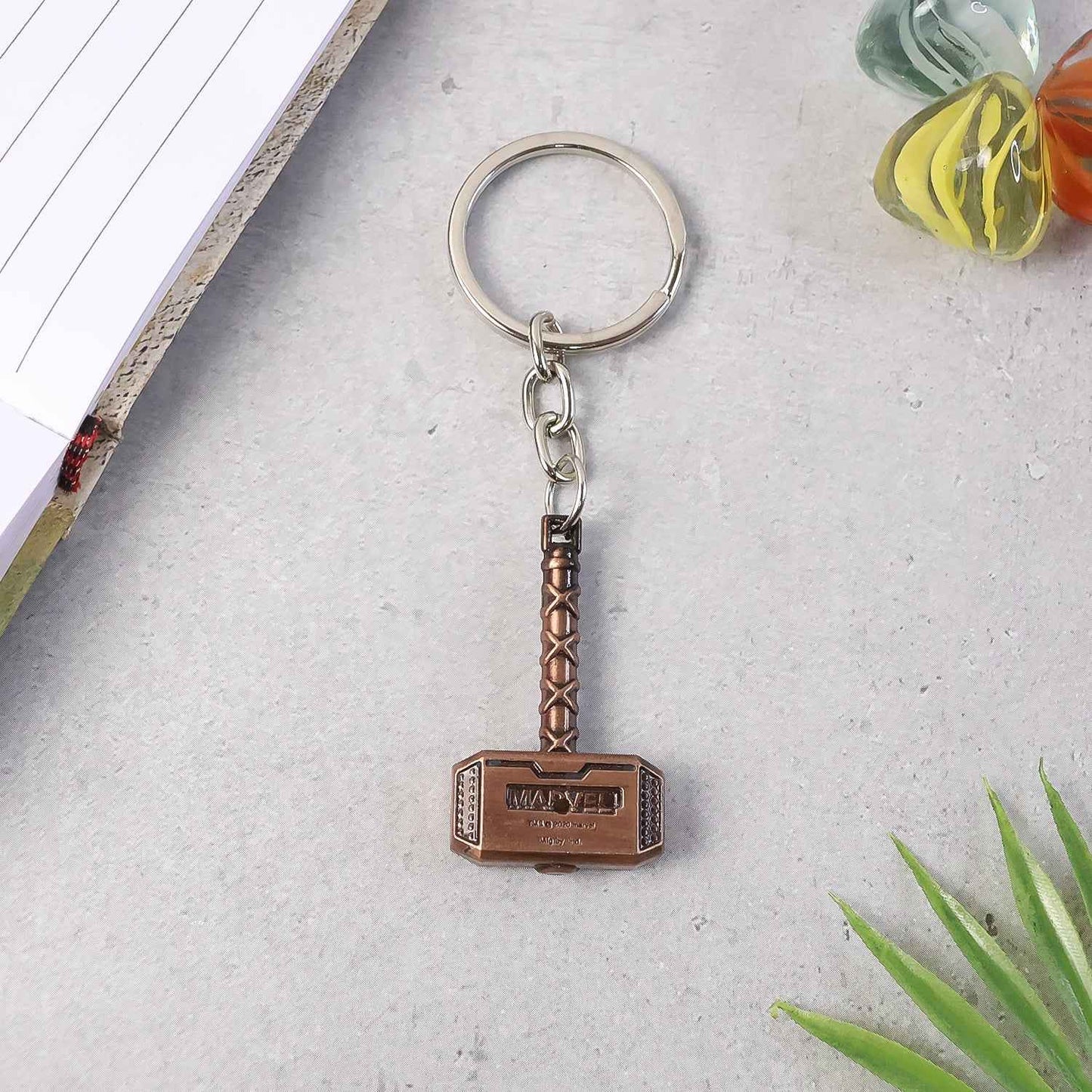 Metal Hammer Shape Keychain (1 Pc)