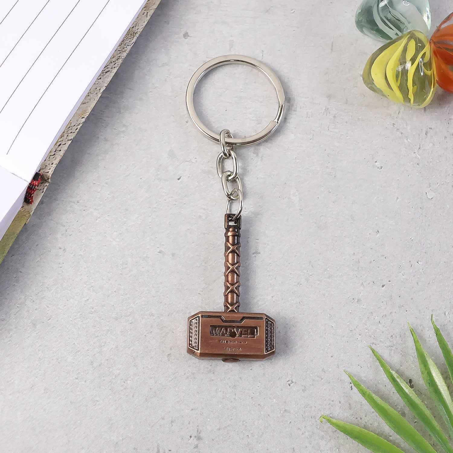 Metal Hammer Shape Keychain (1 Pc)