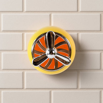Stylish Mini Propeller Shape Car Dashboard Air Freshener, Also Hook (1 Pc)