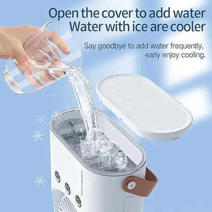 Portable Tower Mist Spray Cooling Fan, Air Cooling Fan (1 Pc)