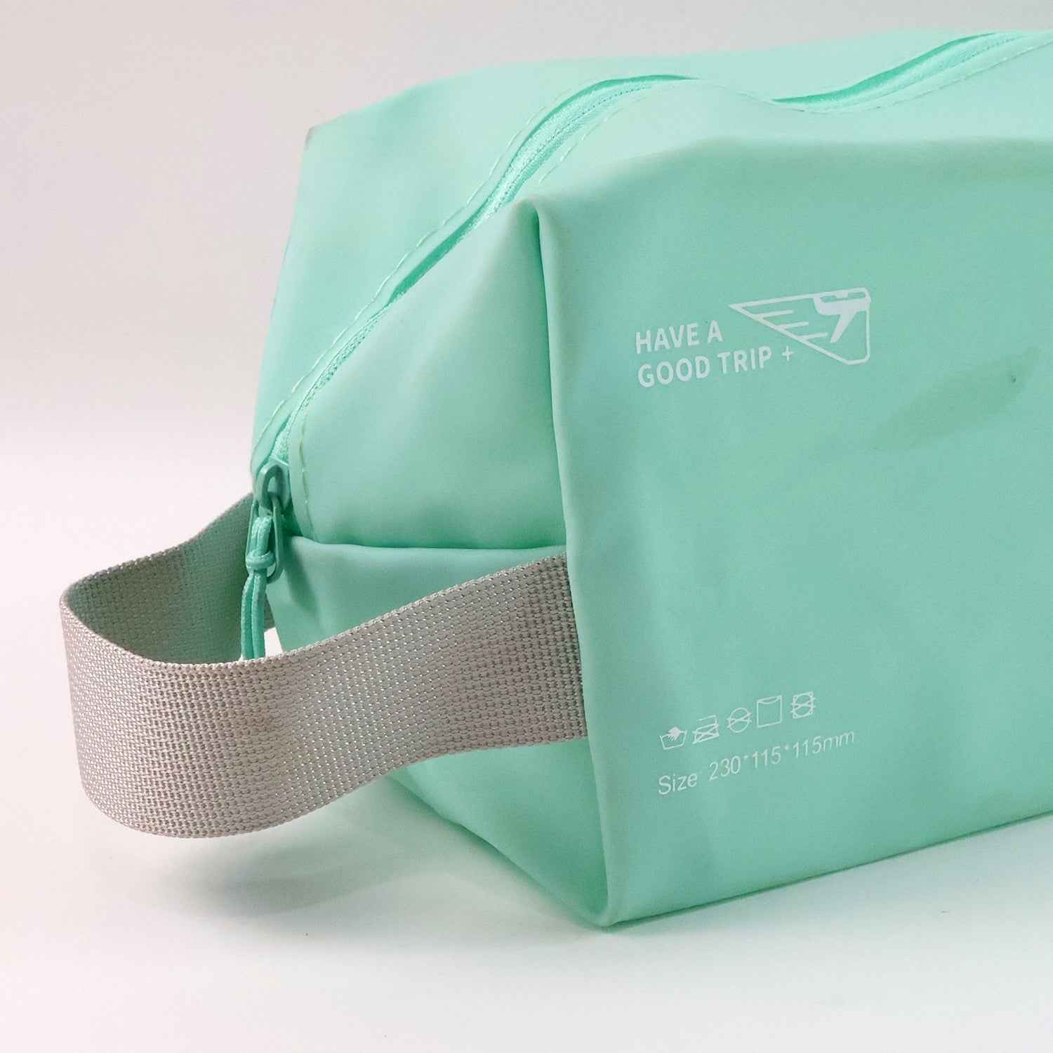 Waterproof Travel Toiletry Wash Bag /  Pouch with Zipper Side Handle - (1 Pc)