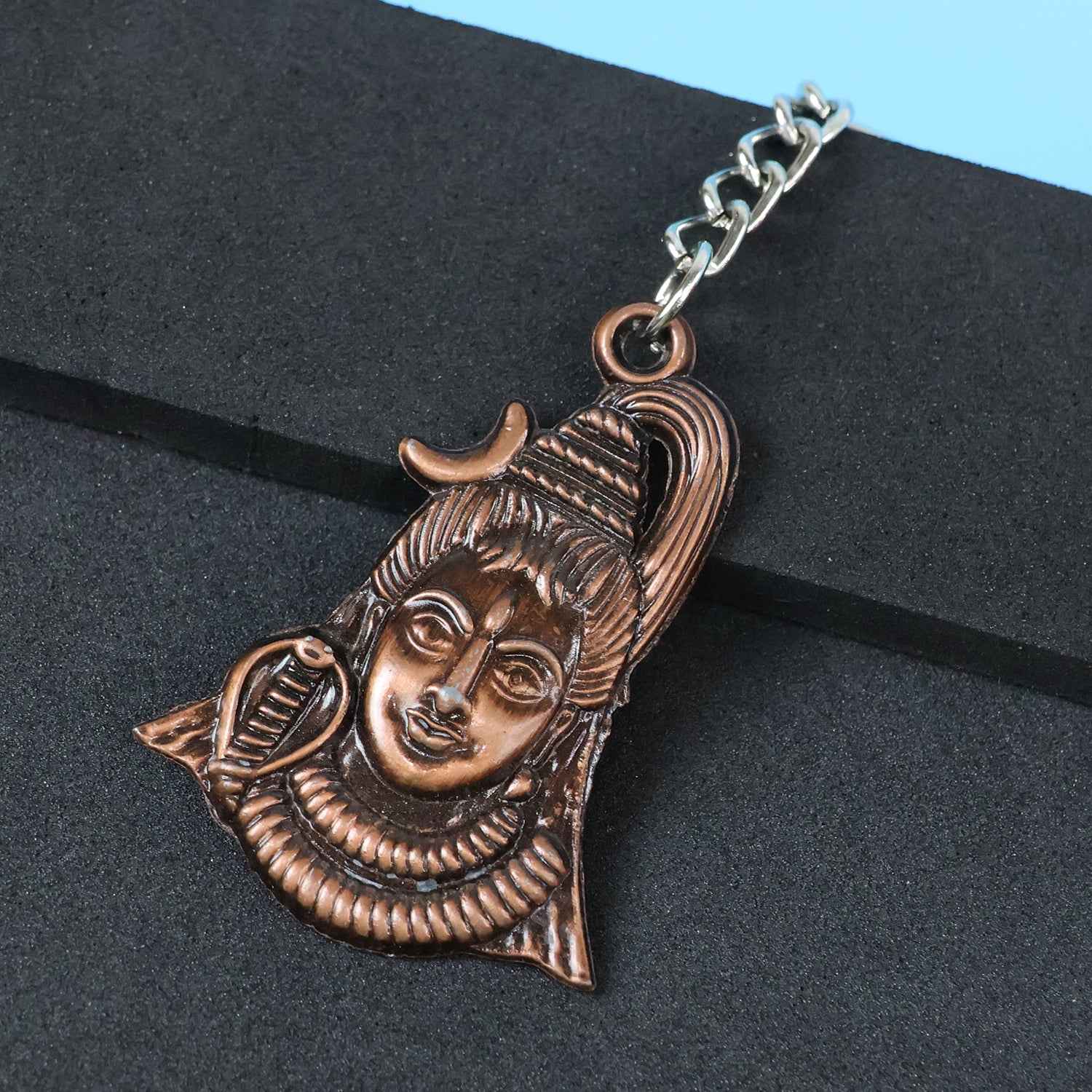 Lord Shiva Face Antique Finish Keychain (1 Pc)