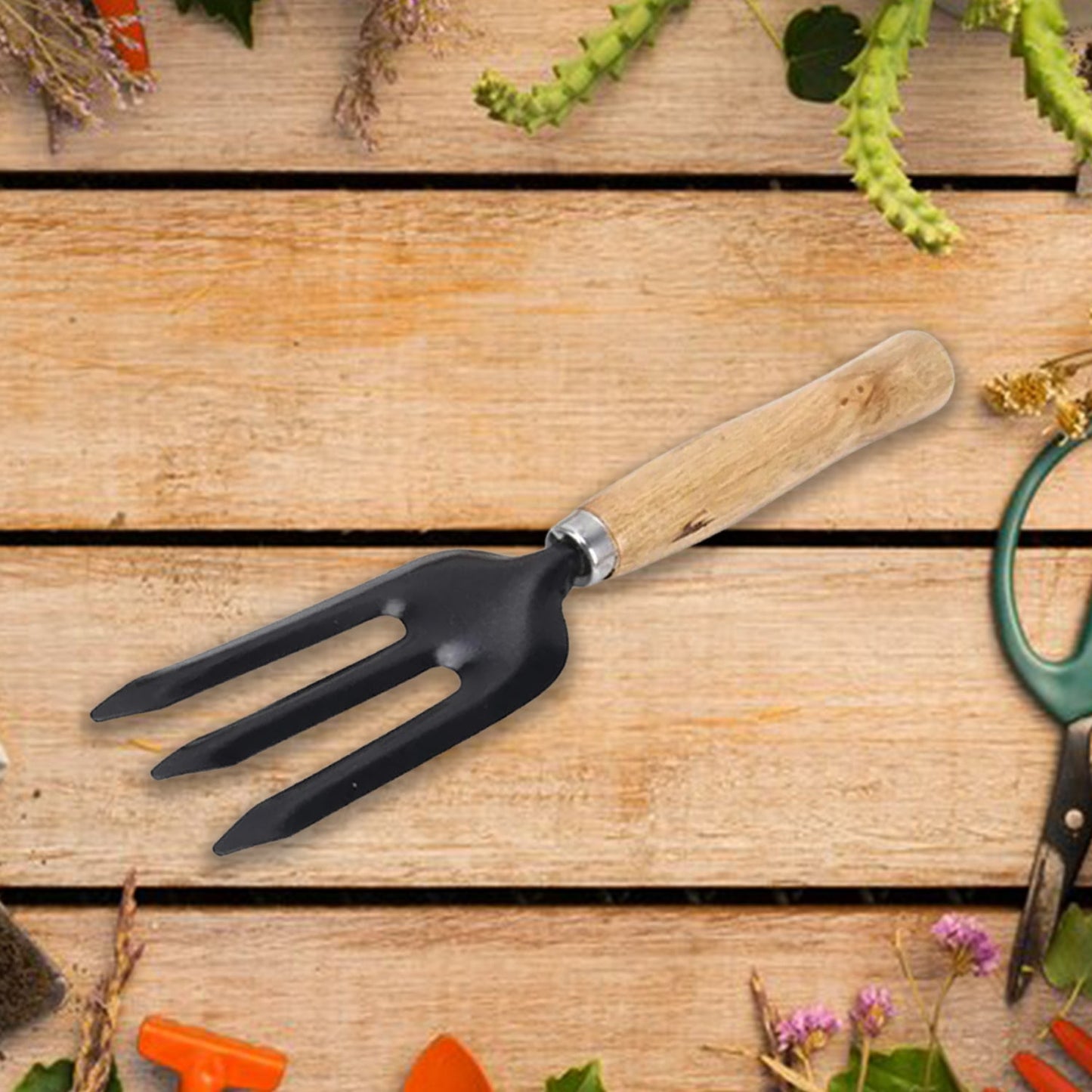 Hand Weeding Fork (Steel, Black)