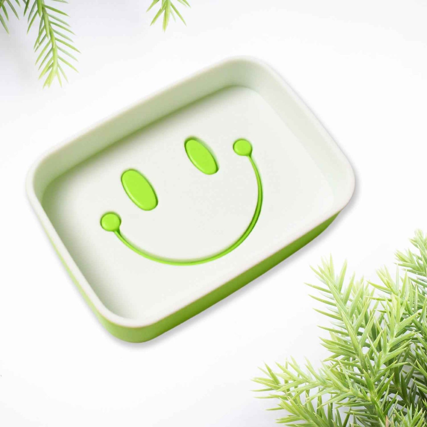 Portable Travel Home Box Cute Cartoons Smile Face Container Draining Holder Soap Dish ,Sabudani