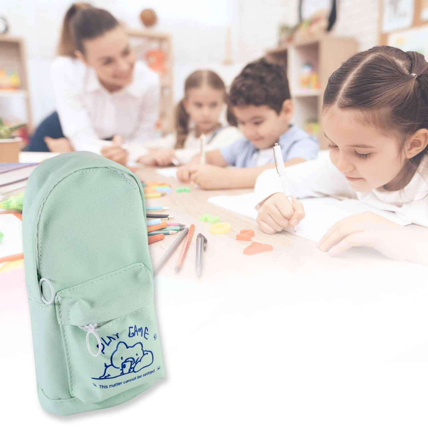 Mini Backpack-Style Pencil Pouch - (1 Pc)