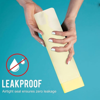 Square Plastic Water Bottle - 1000ml Leakproof BPA-Free Container for Office, Gym & Home (1 pc)