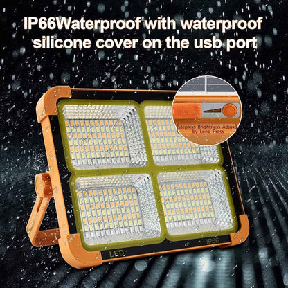 High-Brightness Solar LED Flood Light with Power Bank (1 Pc)