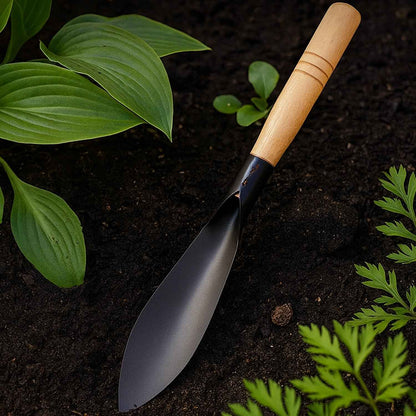 Heavy Duty Gardening Trowel with Wooden Handle (1 Pc)