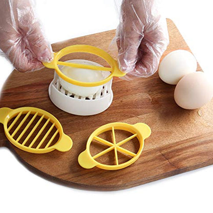Egg Slicer, 3 in 1 Boiled Egg Slicer, Egg Slicer Restaurant Kitchen Tool (1 Pc)