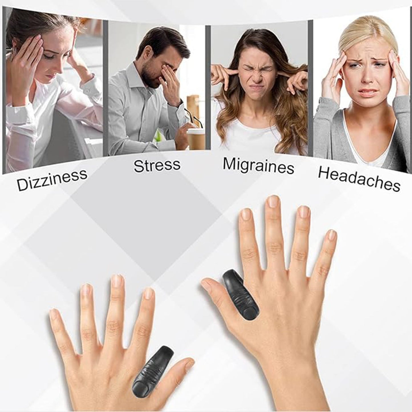 Heavy Duty Plastic Sugar Control LI4 Acupressure Point Clip (1 PC / With Color Box)