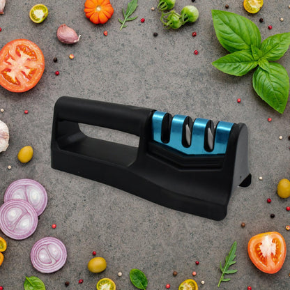 Kitchen Knife Sharpener – Handheld Chefs & Serrated (1 Pc, Chopper Not Included)
