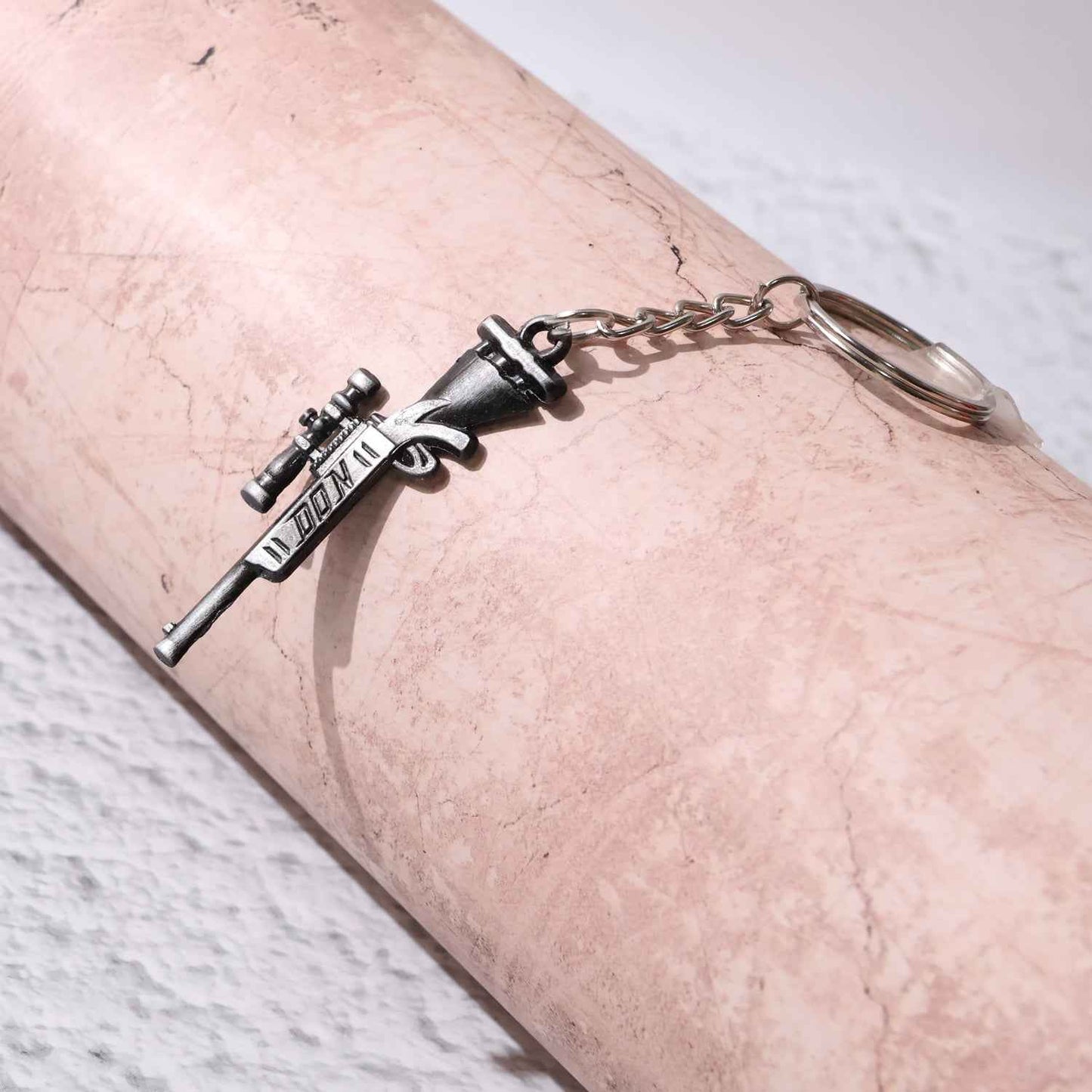 Premium Metal Rifle Gun Shape Keychain (1 Pc)