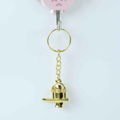 Shivling Golden Metal Keychain (1 Pc)
