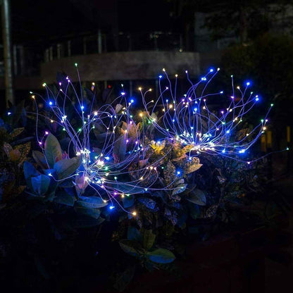 Solar Firework LED Garden Stake Light - (1 Pc)