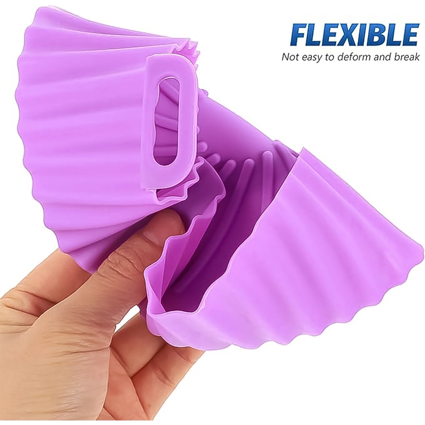 Air Fryer Reusable Silicone Pot with Handles (6 Pc set)