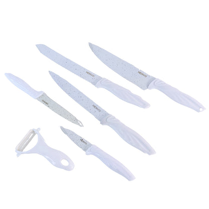 Marble Look Kitchen Knife Set