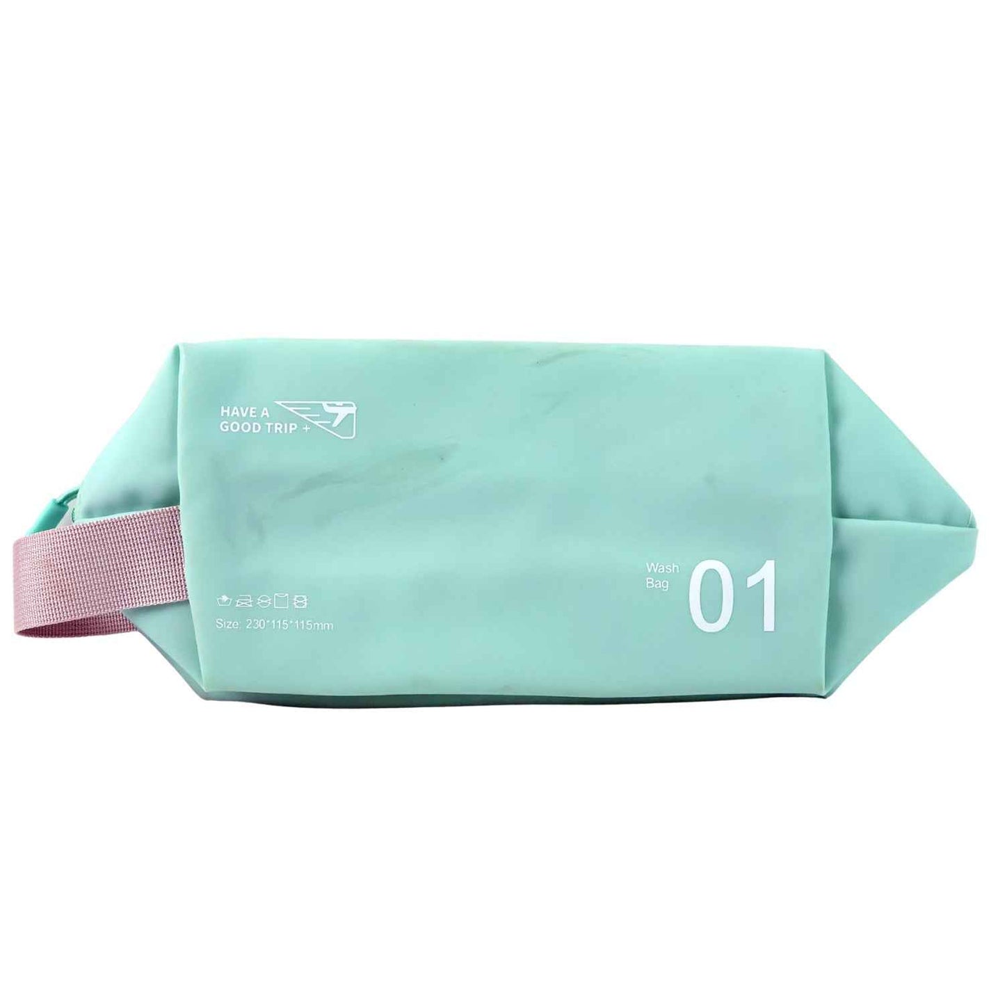 Waterproof Travel Toiletry Wash Bag /  Pouch with Zipper Side Handle - (1 Pc)