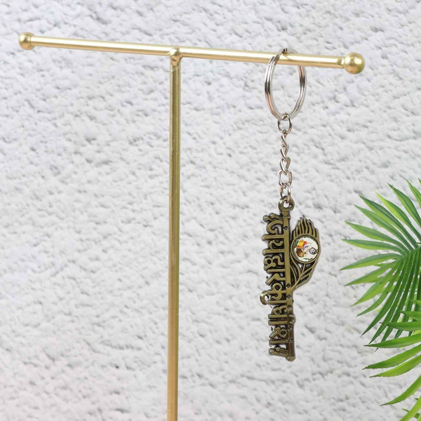 Krishna Theme Keychain Set (5 Pc Mix Design)