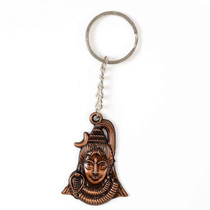 Lord Shiva Face Antique Finish Keychain (1 Pc)