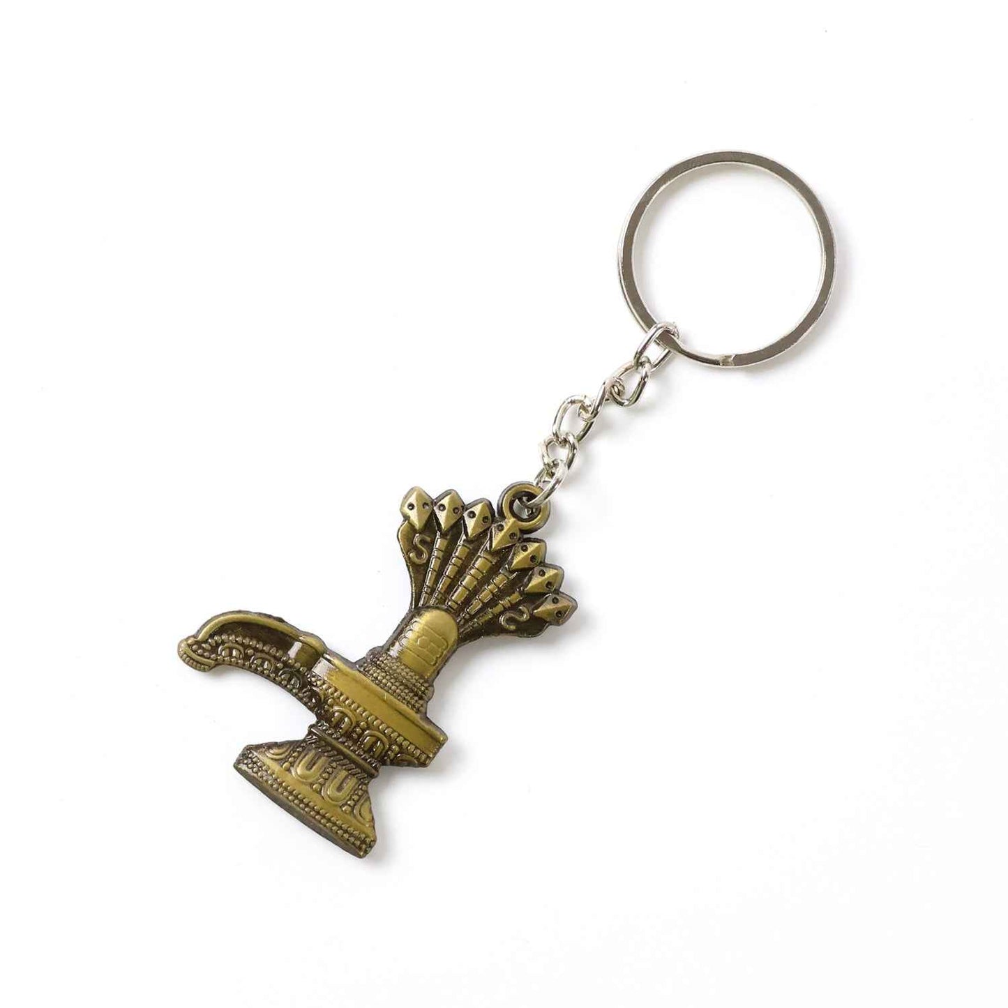 Antique Lord Shiva Shivaling Metal Keychain (1 Pc)