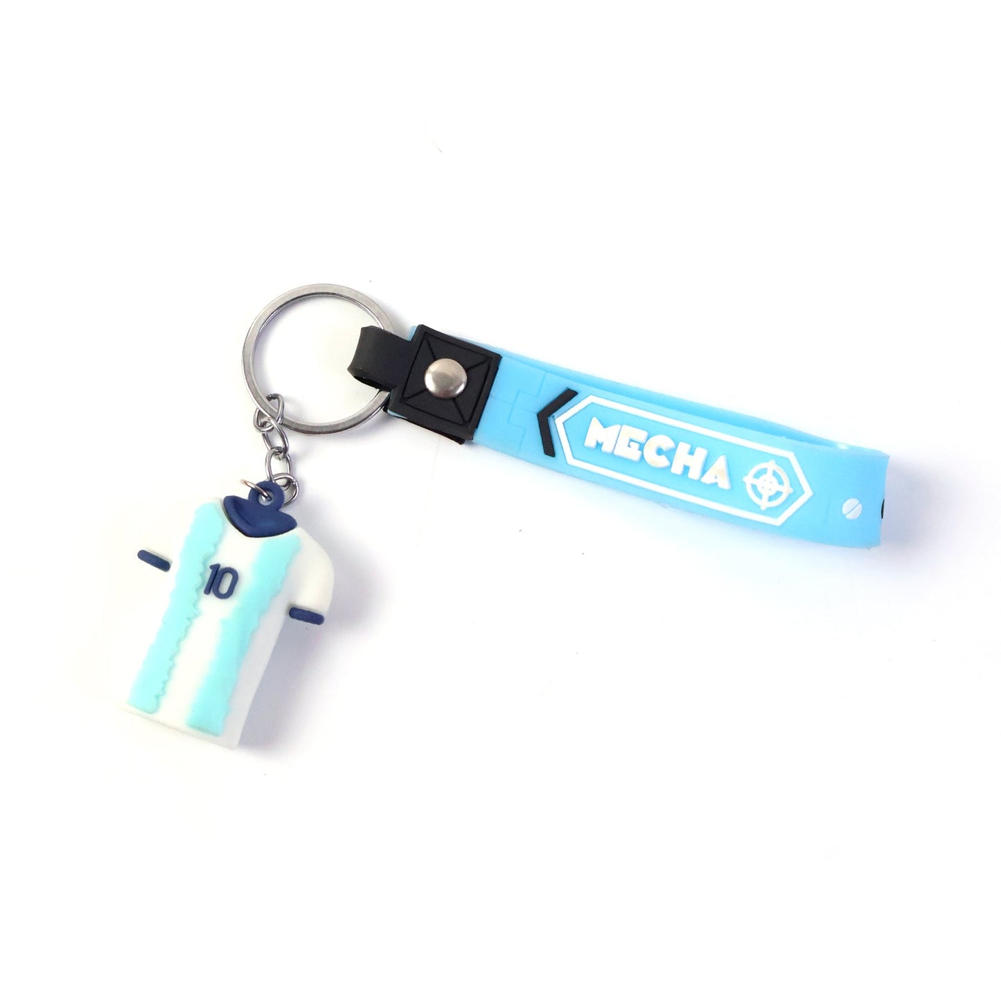 Cute Cartoon Silicone 3D Key Chain with Metal Hook & Strap (Pack of 1 / Mix Design)