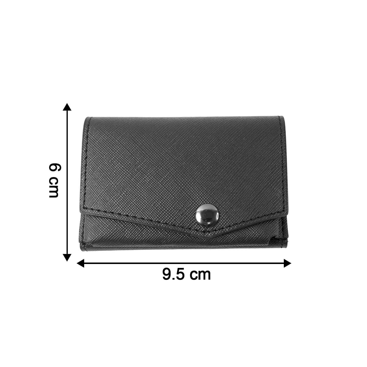 Premium Compact Multi-Card Wallet with Secure Snap Closure