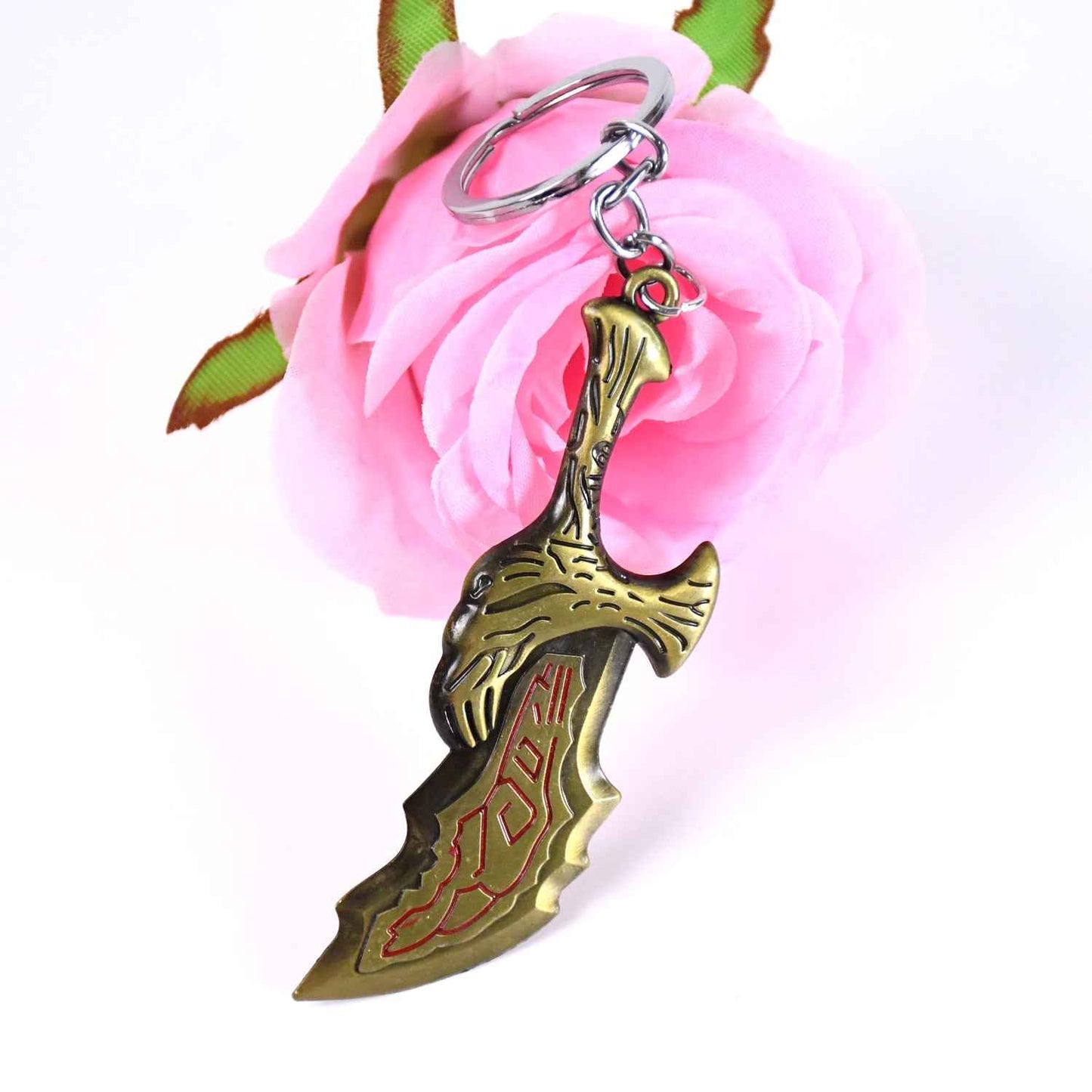 Metal God of War Keychain (1 Pc)