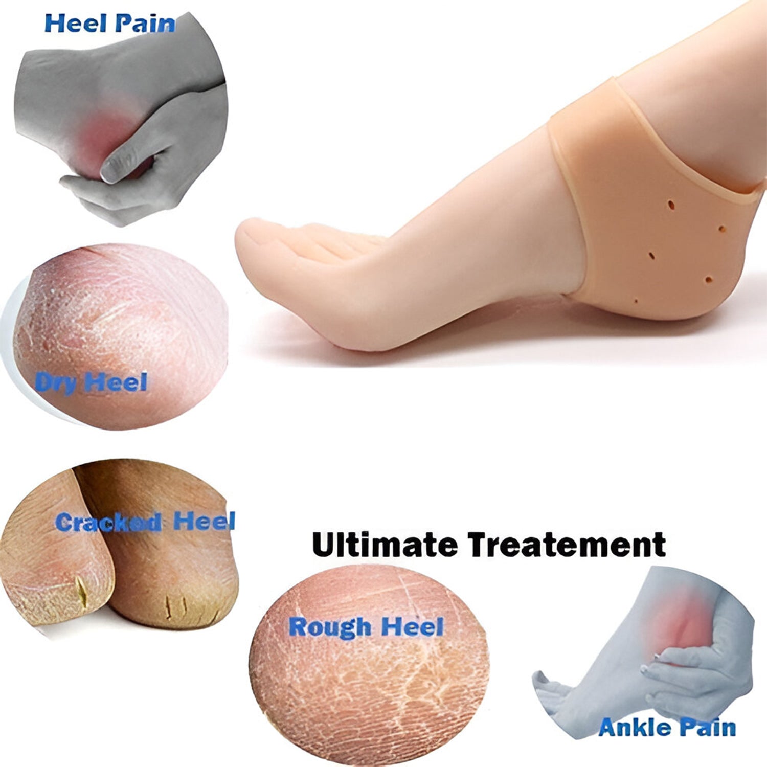 Silicone Heel Sleeves for Kids