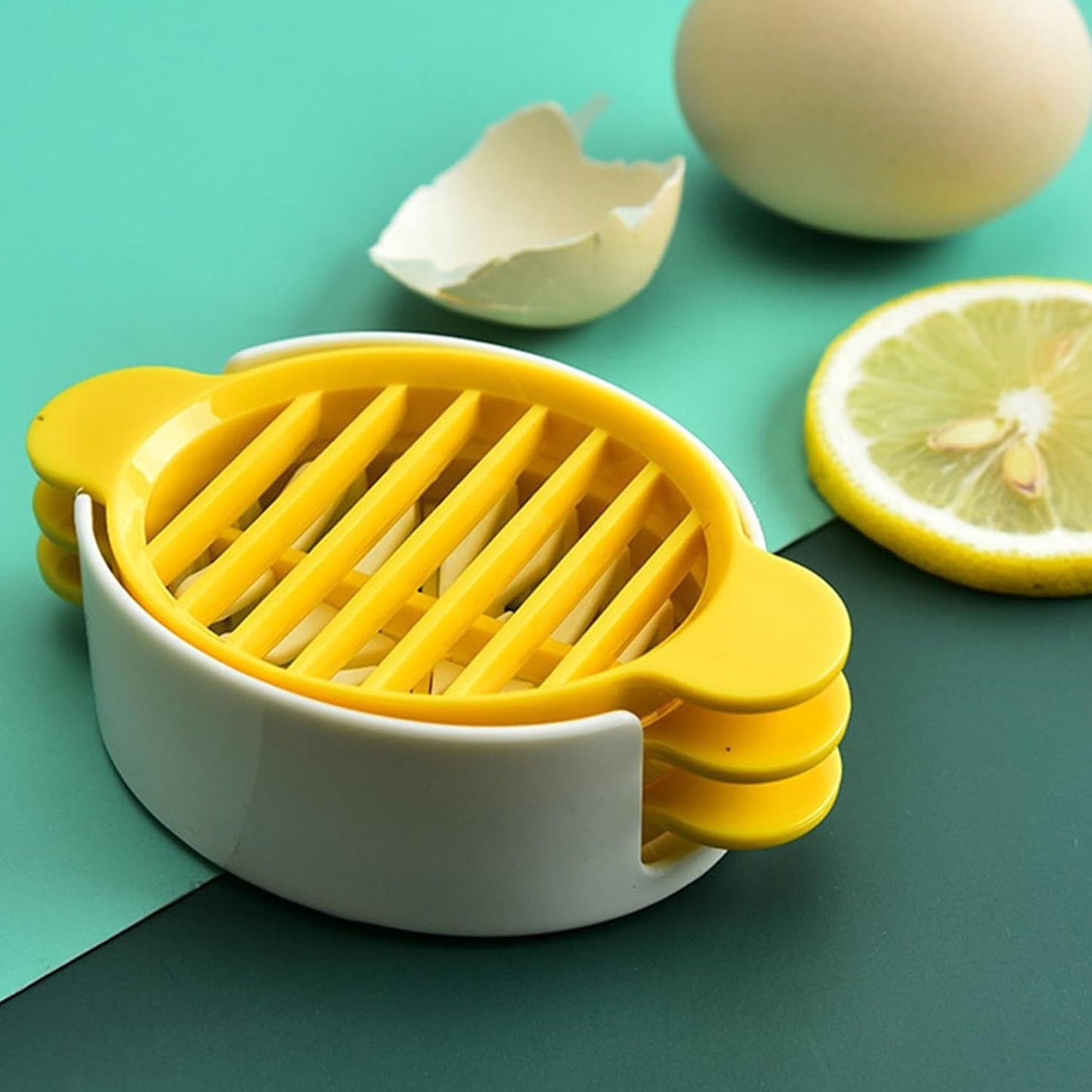 Egg Slicer, 3 in 1 Boiled Egg Slicer, Egg Slicer Restaurant Kitchen Tool (1 Pc)