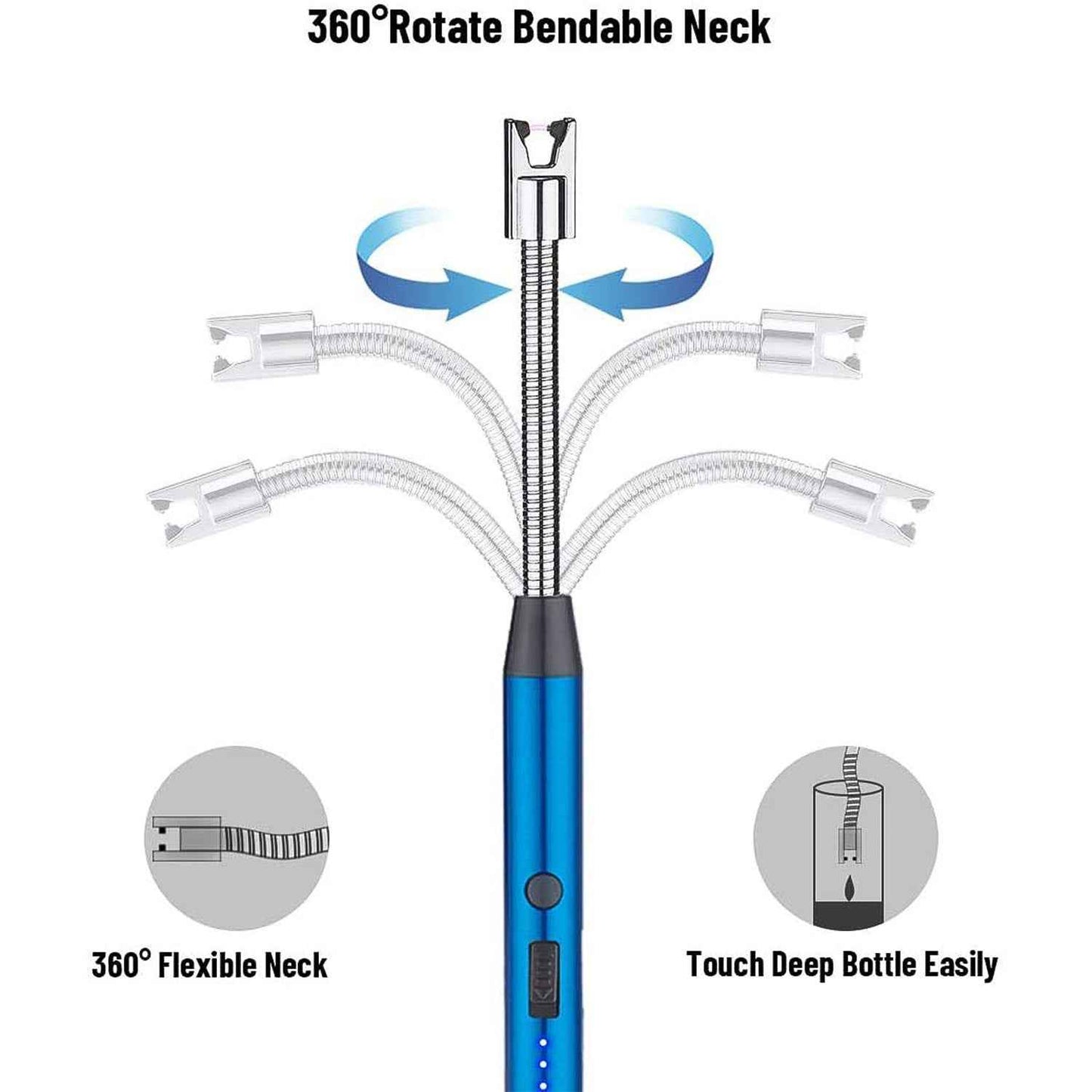 Electronic Smoking Plasma Lighters for Multipurpose Like Candles Grill BBQ (1 Pc / Mix Color)