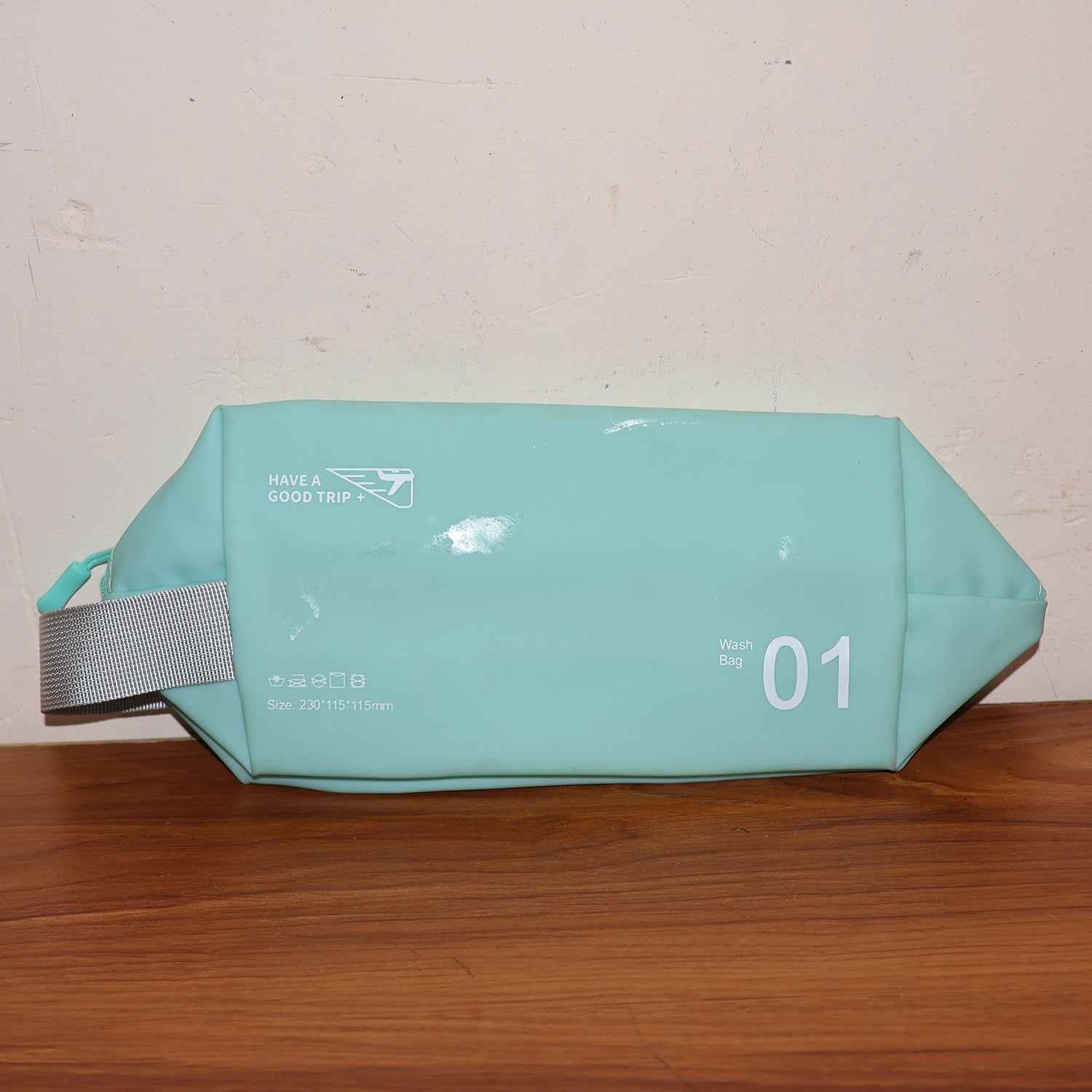 Waterproof Travel Toiletry Wash Bag /  Pouch with Zipper Side Handle - (1 Pc)