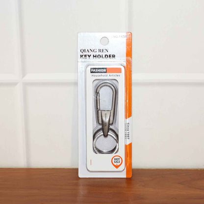 Dual-Ring Carabiner Key Holder - (1 Pc)